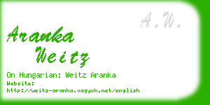 aranka weitz business card